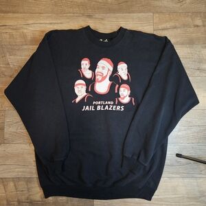 Black Casual Portland Jail Blazers Sweater